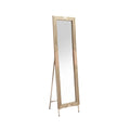 Elegant Freestanding Mirror with Geometric Frame Design