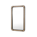 Stylish Rectangular Wall Mirror with Wooden Frame